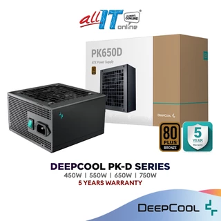 DeepCool PK450D (450W) / PK550D (550W) / PK650D (650W) / PK750W (750W) Power Supply (PSU) | 80PLUS BRONZE