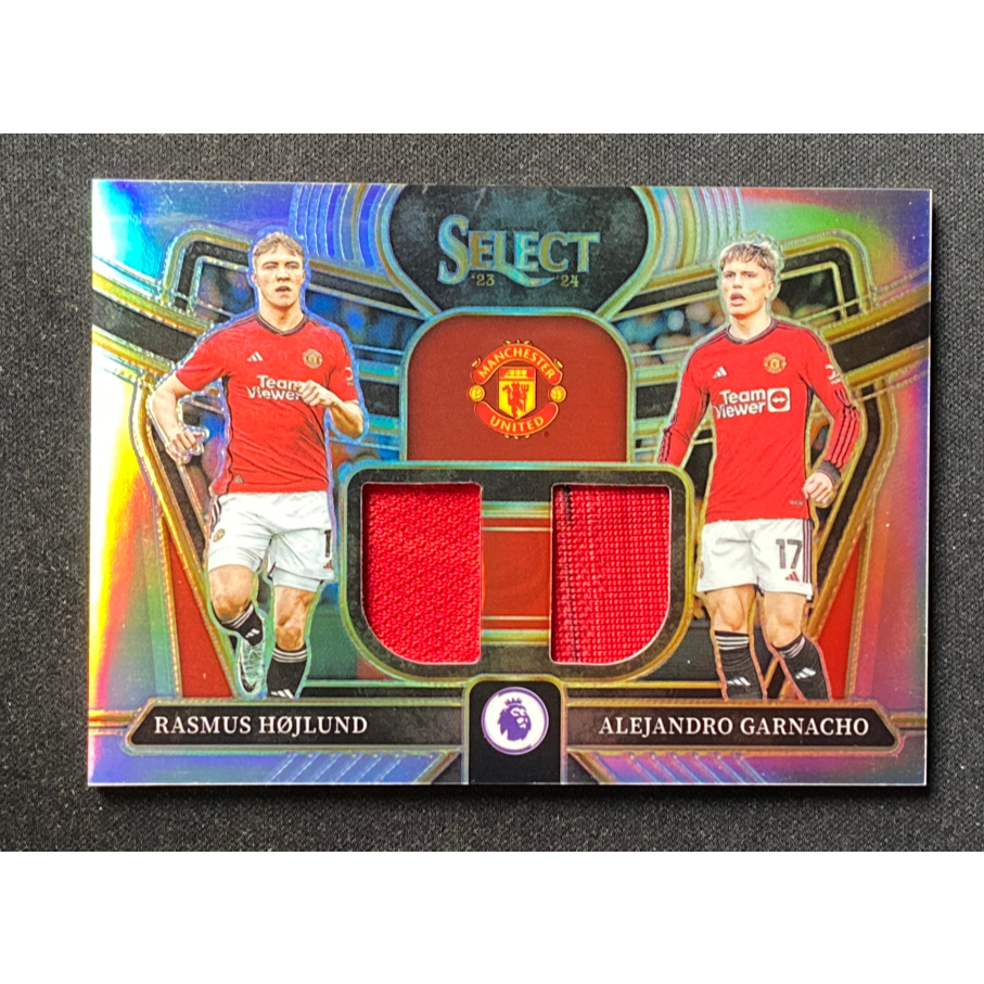 2023-24 Panini Select Hojlund & Garnacho Dual Swatches Patch Relic 