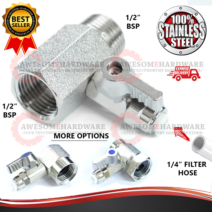 STAINLESS STEEL COWAY ADAPTOR WATER FILTER RO JOINT FITTING RO VALVE ...