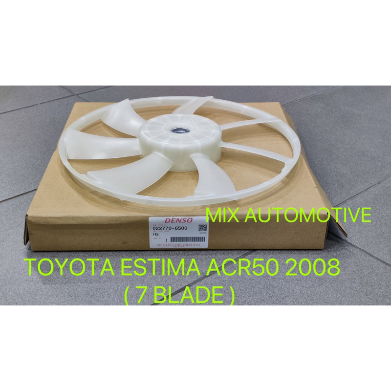 100% DENSO ORIGINAL FAN BLADE RADIATOR TOYOTA ESTIMA ACR50 2008 ( 7 ...