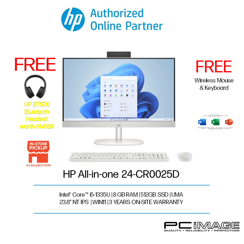 HP AIO 24 CR0025D 24 CR0029D 13TH GEN INTEL I3 OR I5 8GB 512GB SSD   My 11134207 7r98q Ll4eer8bvzuc87