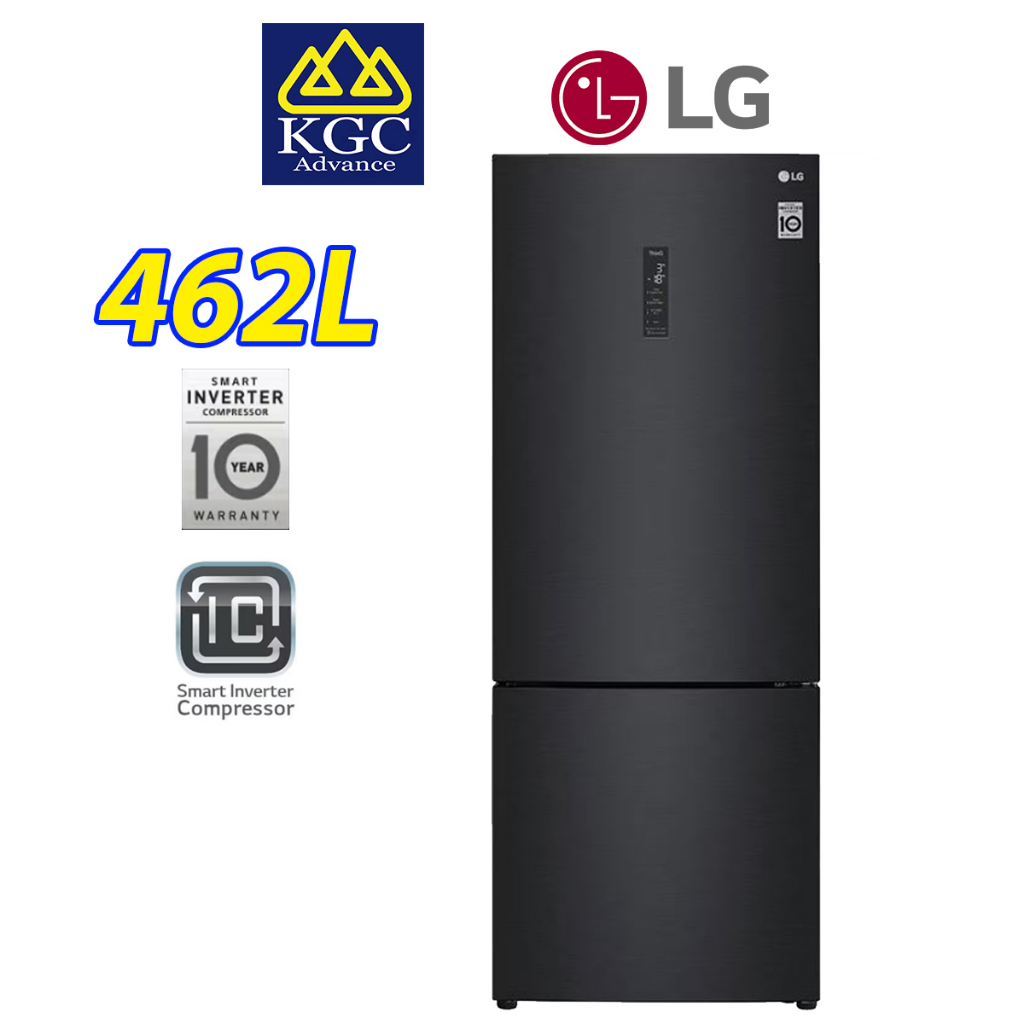 LG 462L Bottom Freezer Refrigerator GCB569NQCM Stylish & Spacious Smart Inverter Fridge
