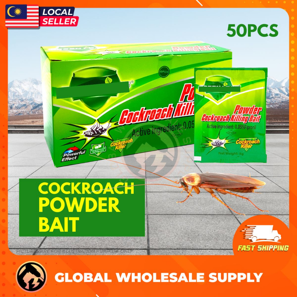 1 BOX Cockroach Powder Bait Ant Bait Semut Insect Bait Ubat Lipas Bait