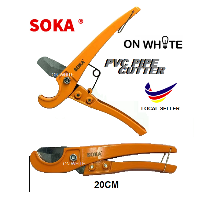 SOKA HEAVY DUTY PVC PIPE CUTTER / GUNTING PEMOTONG PAIP PVC / POLY ...