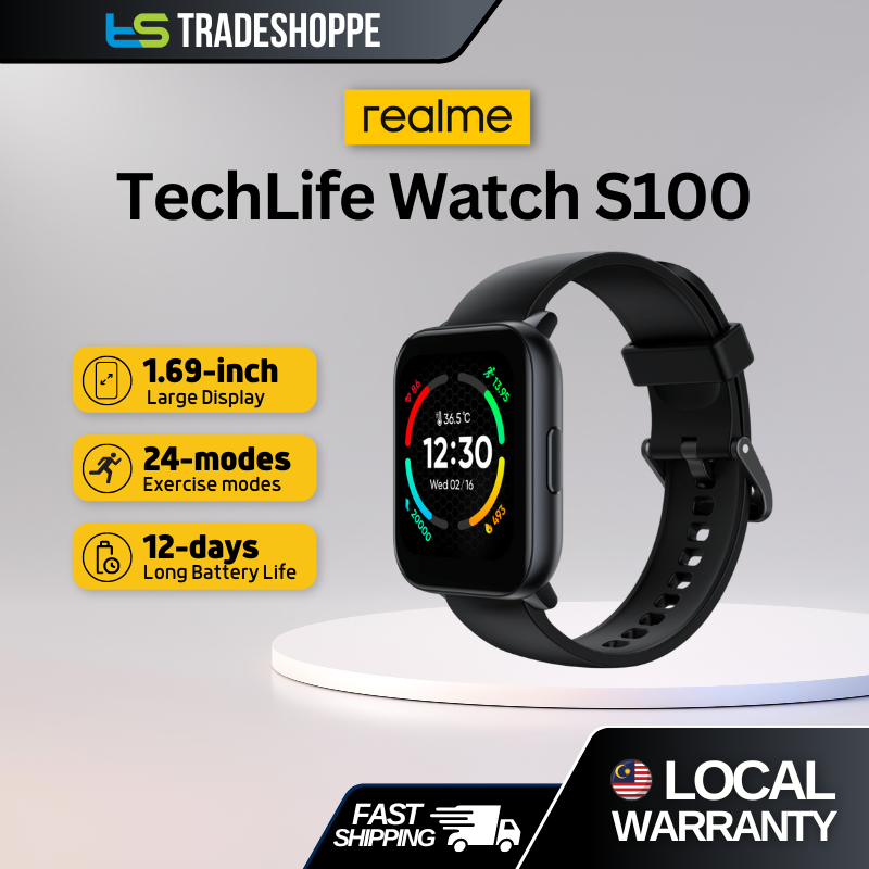 Realme TechLife Watch S100 Smartwatch (1.69") | Shopee Malaysia