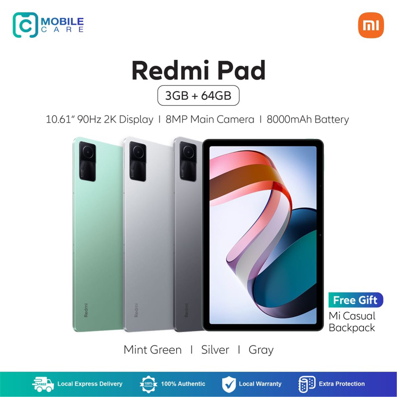 Redmi Pad 3GB/64GB (Original Xiaomi MY Set) | Shopee Malaysia