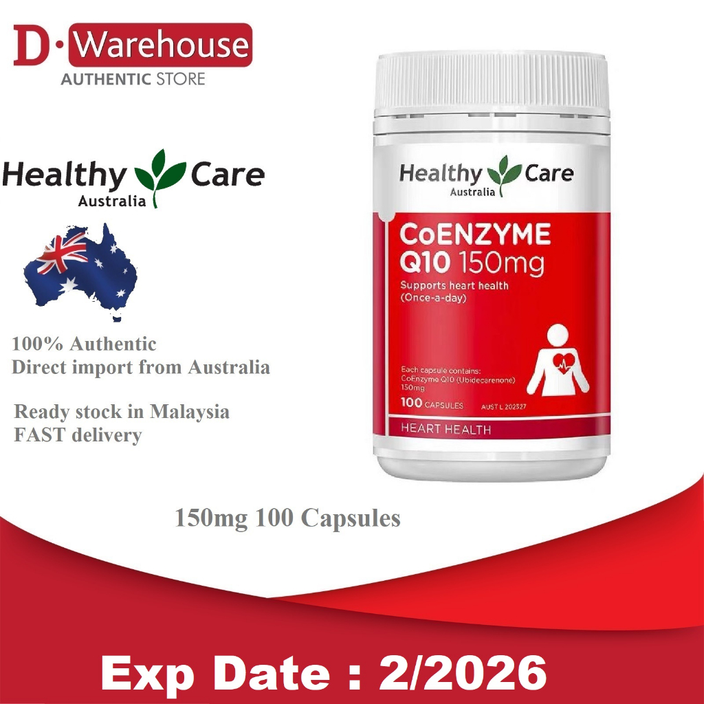Healthy Care CoQ10 150mg (100 capsules) Shopee Malaysia