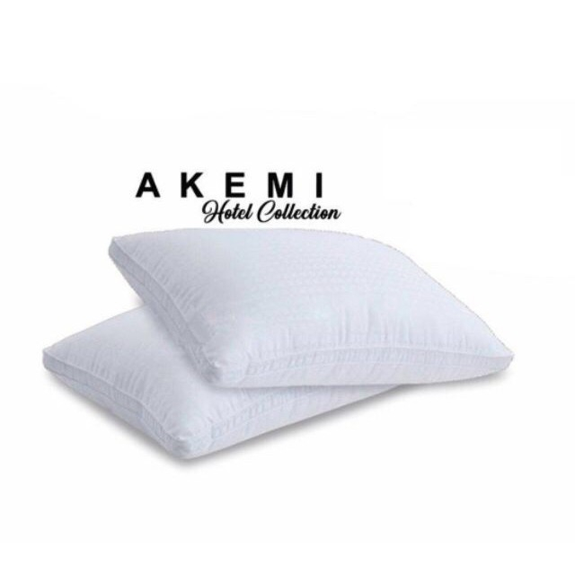 AKEMI Hotel Collection Premium Fibre Fill Pillow 2 Pillows