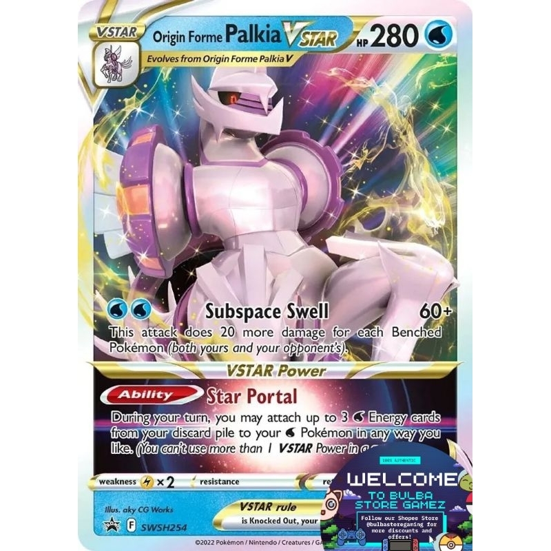 Origin Forme Palkia Vstar SWSH254 Promo Card Pokémon Sword and Shield