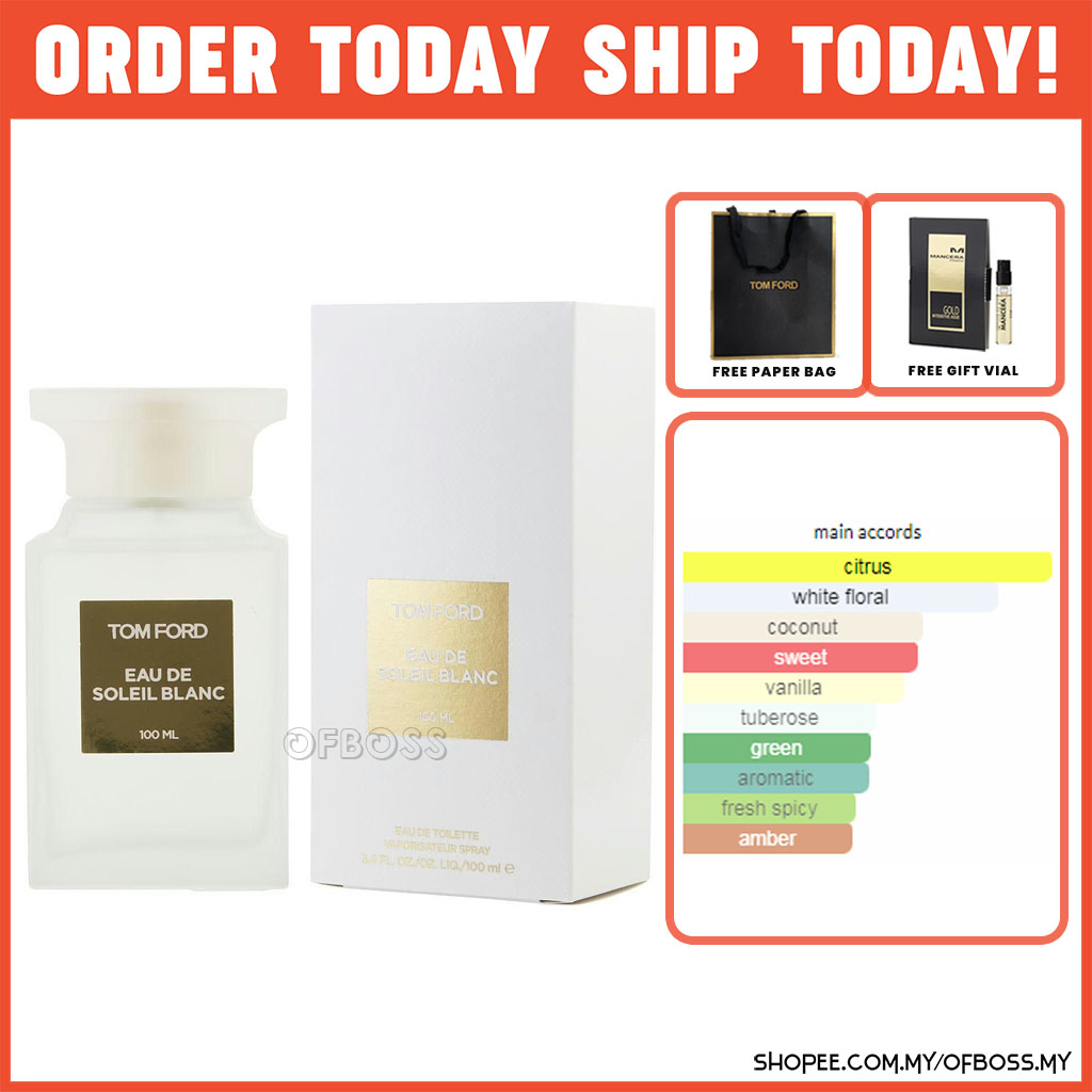 Tom Ford Eau De Soleil Blanc Eau De Toilette 100ml EDT For Men & Women Shopee Malaysia