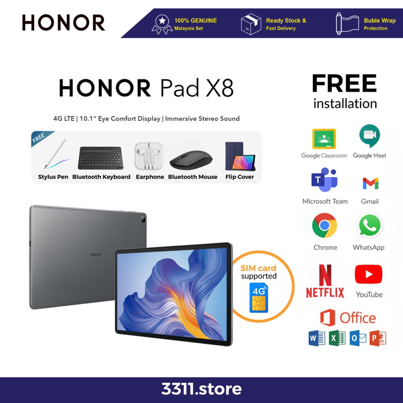HONOR Pad X8 | Pad X8 Lite | 4GB RAM + 64GB ROM SIM Card Supported ...