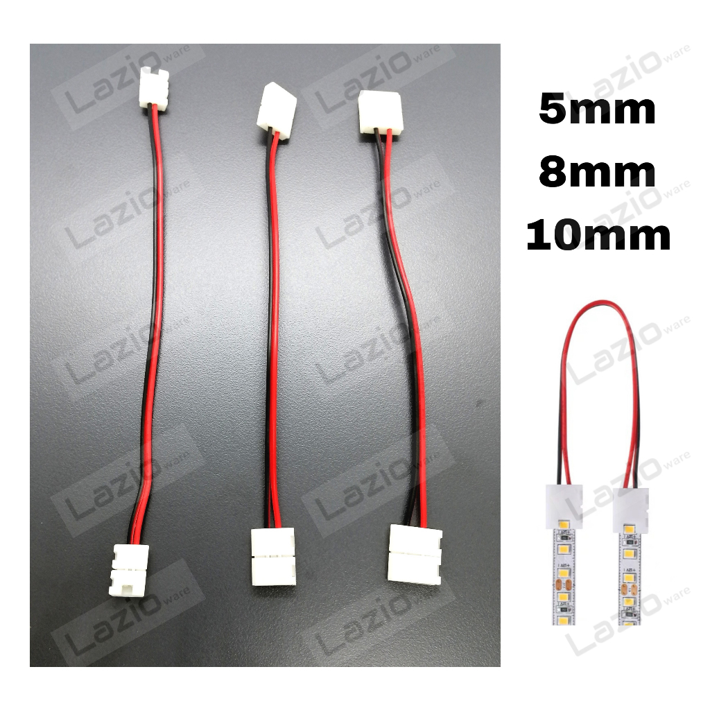 2-pin Double head 5mm/8mm/10mm LED Power Connector Adapter For 2835 ...