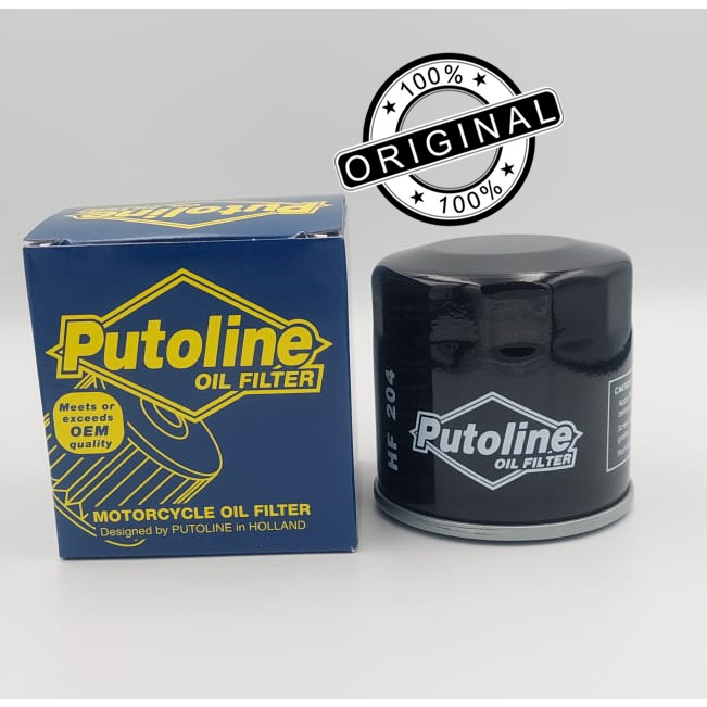 PUTOLINE Oil Filter HF204 Z250 ER6 VERSYS X250 650 Z750 Z800 Z900