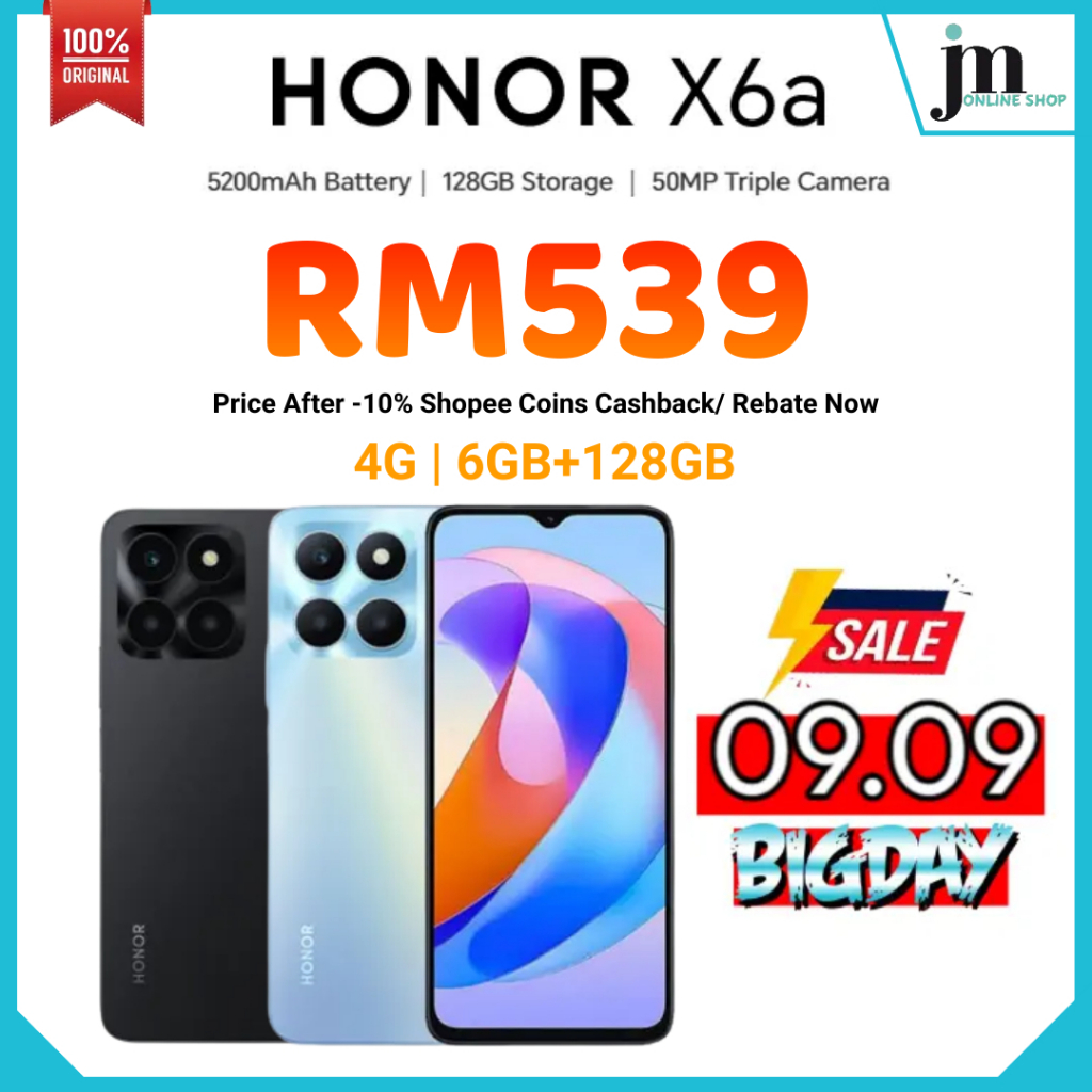 Honor X6 [4GB+128GB] | Honor X6A [6GB+128GB] | 50MP Triple Camera ...