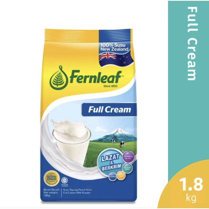 Fernleaf Full Cream Milk Powder (1.8kg) Shopee Malaysia