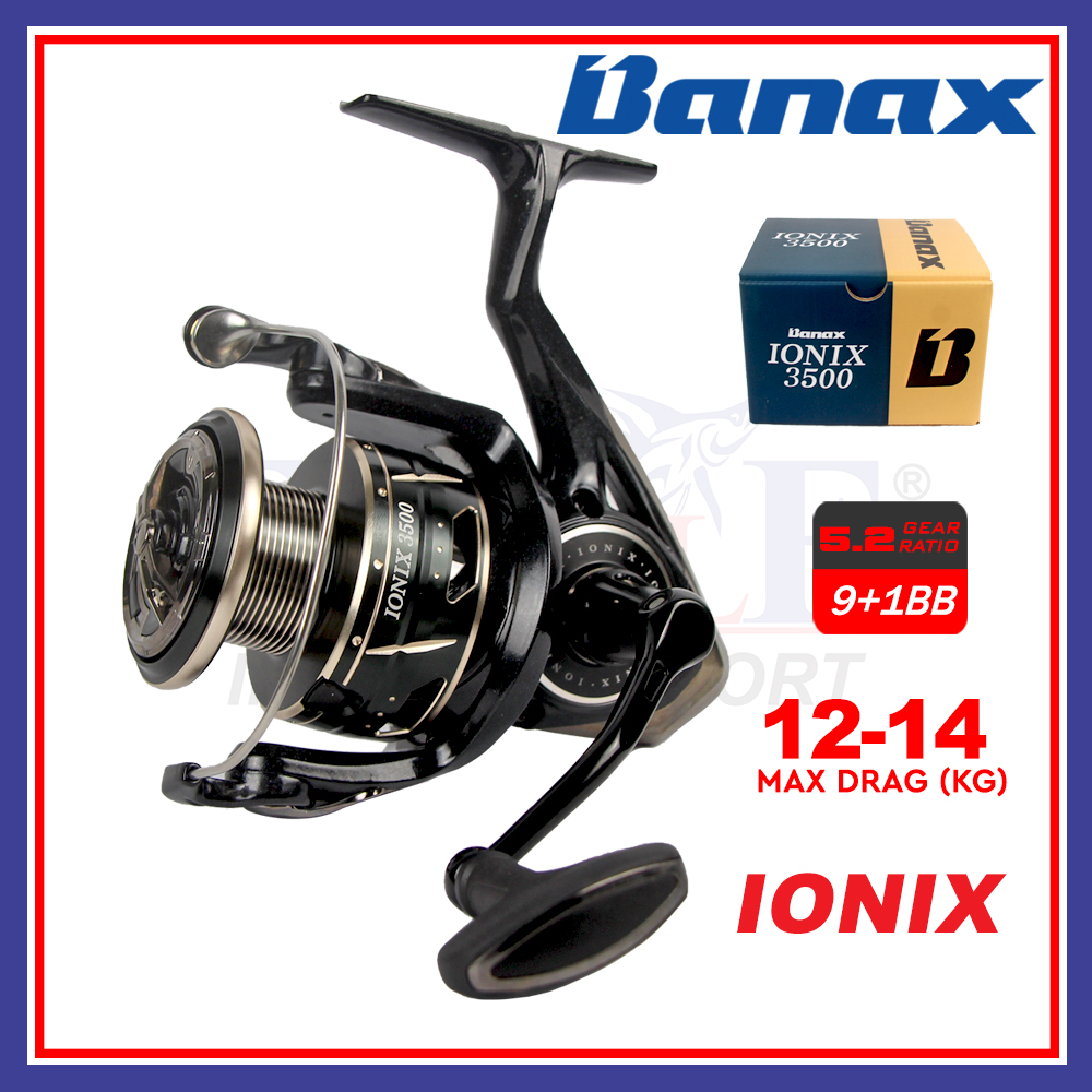 CLEARANCE] Banax Ionix 2500/3000 Max Drag 12-14kg Saltwater Spinning Reel
