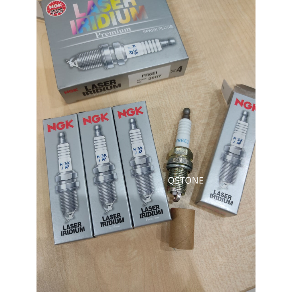 NGK Laser Iridium Spark Plug set FR6EI #2687(4PCS) - Inspira / Lancer ...