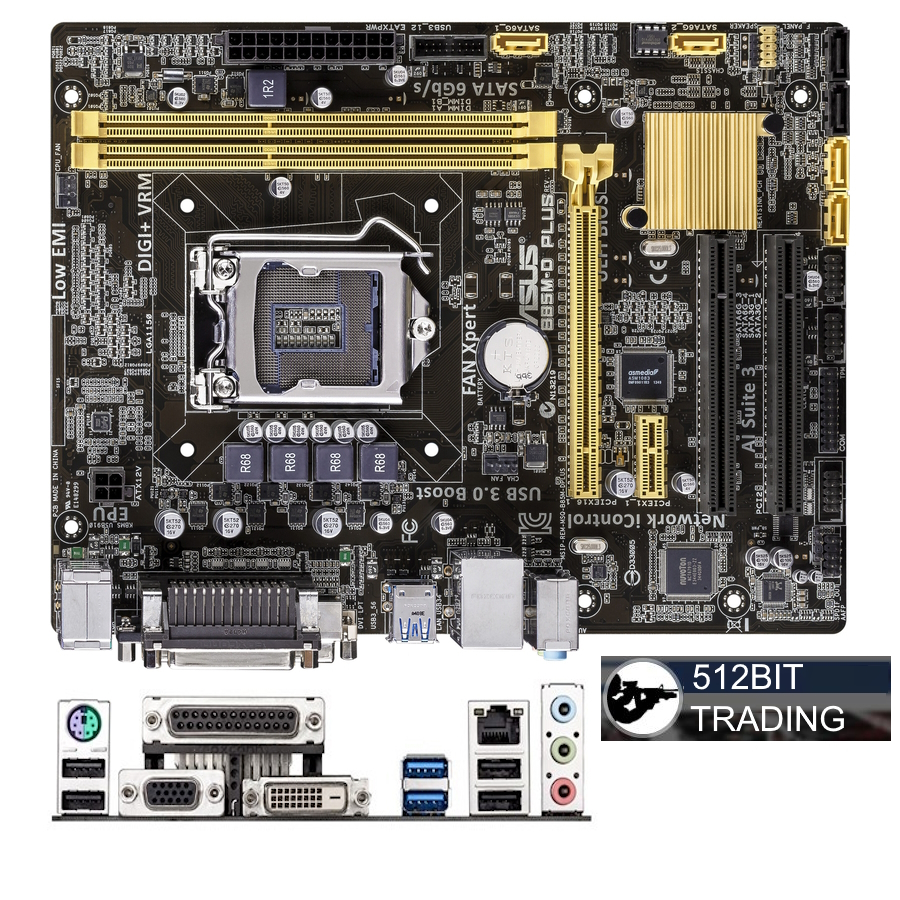 Asus Gigabyte Lga 1150 4th Gen B85 B85m H81m H87 H97 Motherboard Used Shopee Malaysia