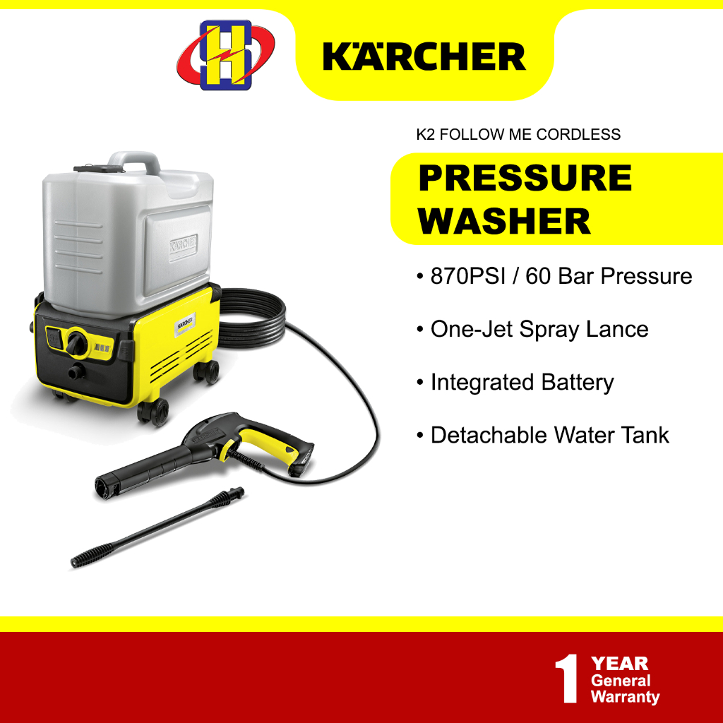 Karcher high pressure washer k2 follow me discount cordless