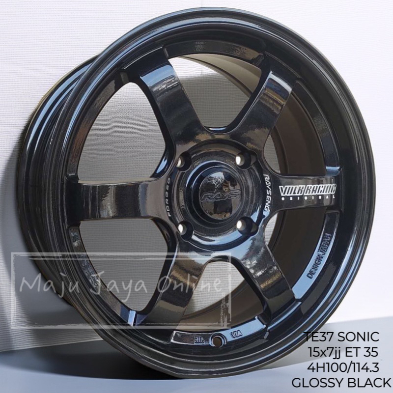 FACE4！RAYS TE37 SONIC 15×7J＋35 4H 100 MM Rays Volk Racing TE37 Sonic - 15