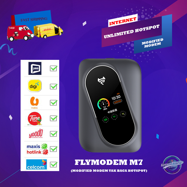 (NO B28) M7 FLYMODEM MIFI - SUPPORT SEMUA SIM | Shopee Malaysia