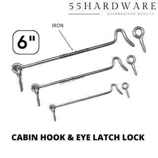 Cabin Hooks Eye Latch 3/4/6
