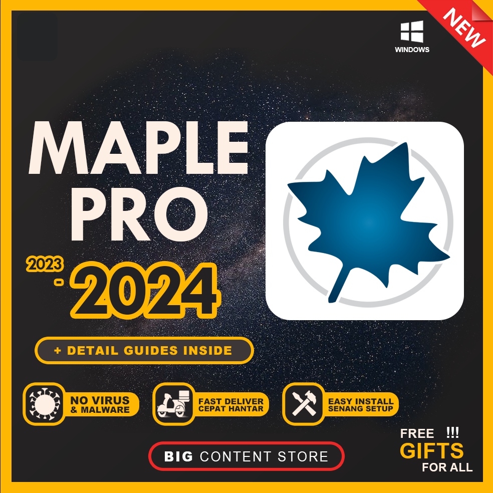 Maplesoft Maple 2025 💯 EASY INSTALL SOFTWARE 💯 LIFETIME PREMIUM 💯 FAST