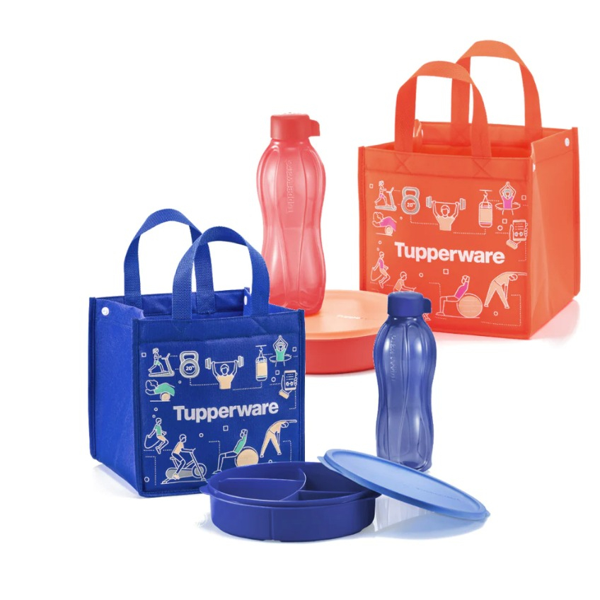 Lunchcraft Set (Divided Lunch Box + Eco Bottle + Lunch Bag) | Shopee ...