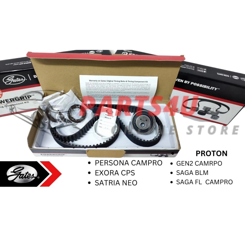 ( GATES ORIGINAL) PROTON WAJA CPS GEN2, PERSONA, EXORA CPS, SAGA BLM, FL, SATRIA NEO TIMING BELT