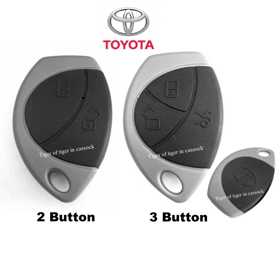 Toyota 2 / 3 buttons remote control casing without key replacing casing