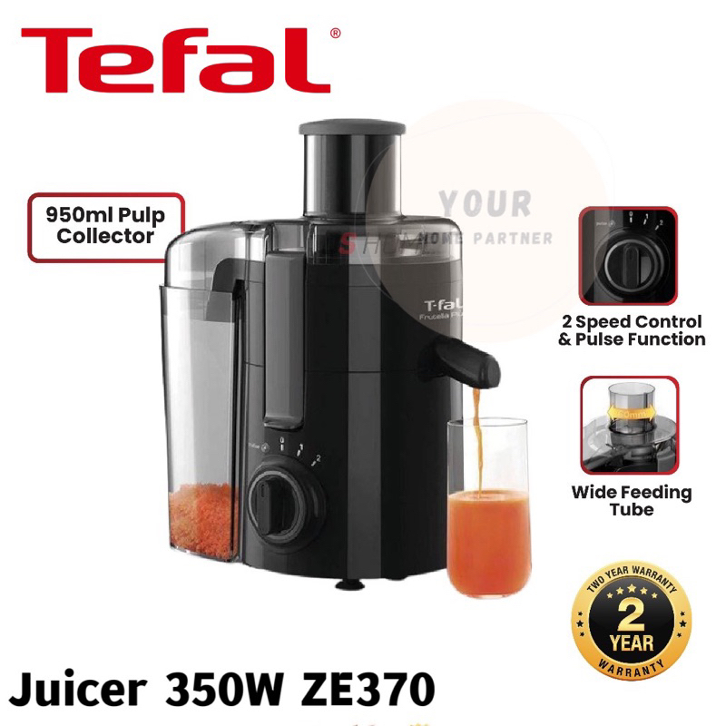 Tefal Juice Extractor Fruitelia Plus Juicer 350W ZE370 | Shopee Malaysia