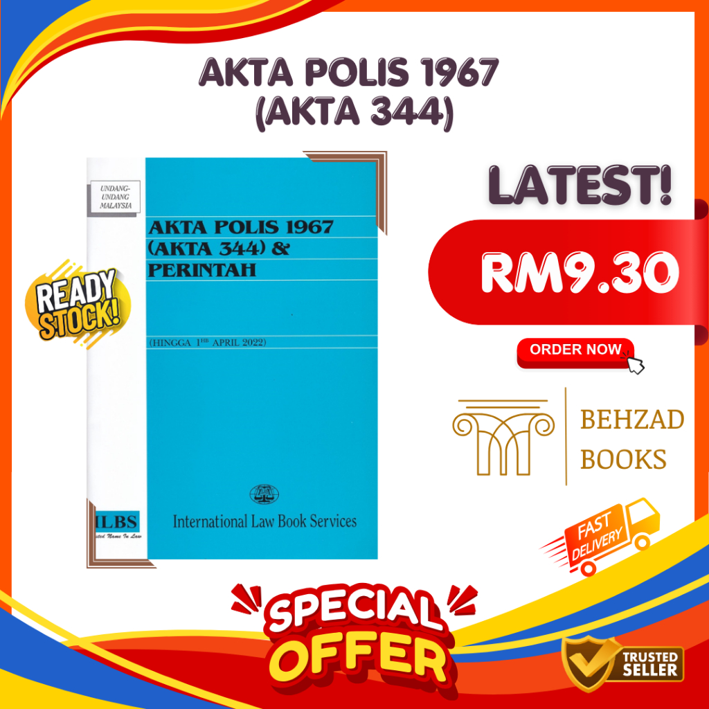 (Hingga 1hb April 2022) Akta Polis 1967 (Akta 344) - ILBS | Shopee Malaysia