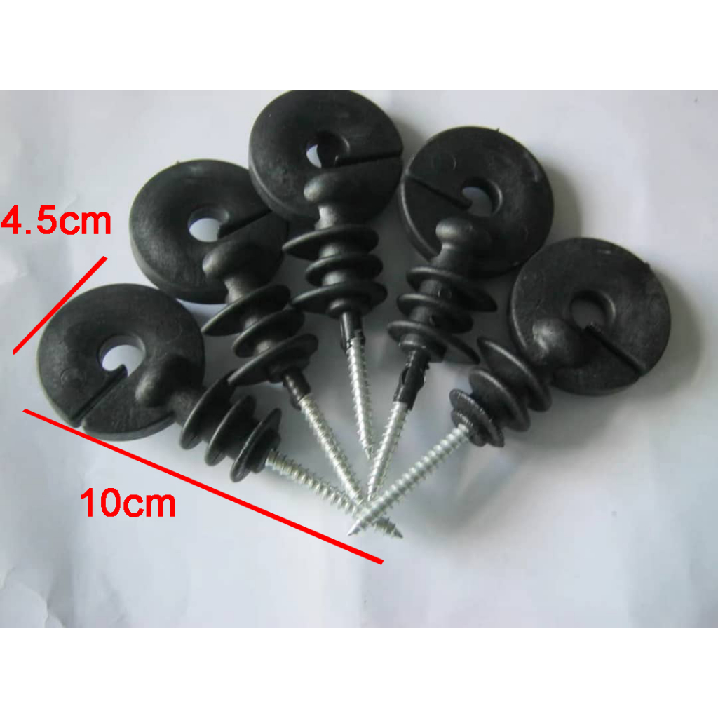 ( 1 -2 Day Receive) Electric Fence Offset Ring Insulator Fencing Screw ...