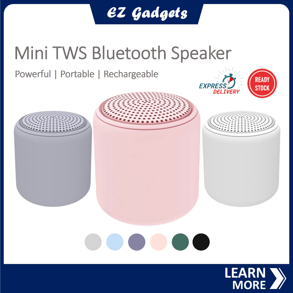 [Ready Stock] Mini Portable Bluetooth Speaker Wireless TWS Speaker ...