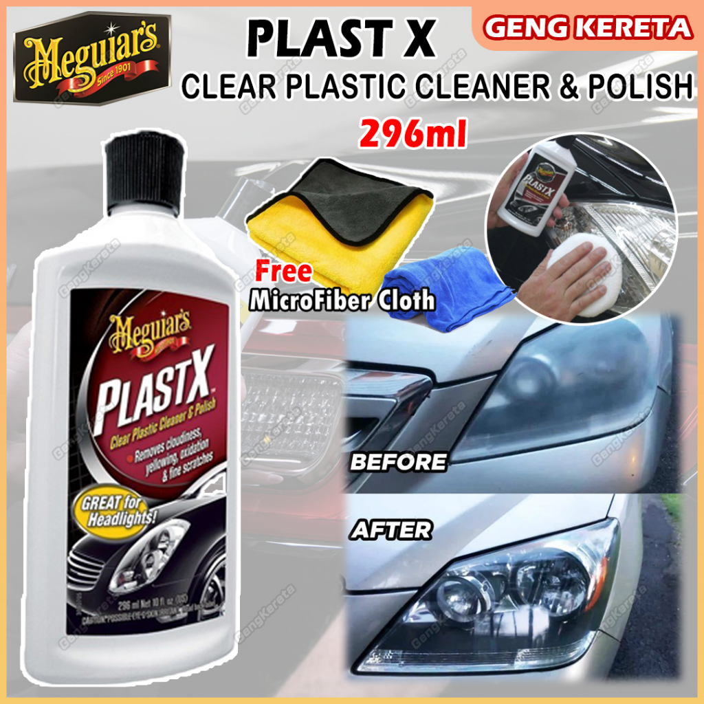 Meguiar's G12310 Plast X Clear Plastic Cleaner & Polish Restore 296ml