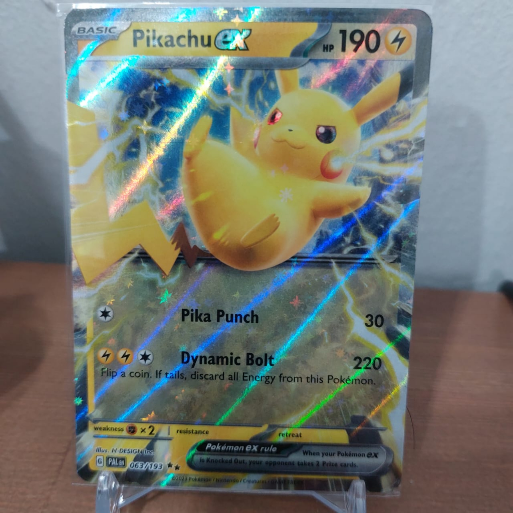 Pikachu Ex 063/193 Double Rare RR - Carte Pokémon Écarlate Et Violet 02 Évolutions à Paldea Neuve