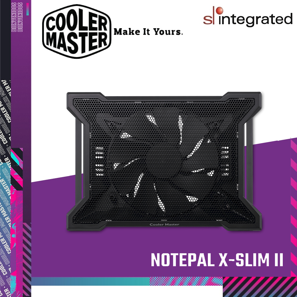 Cooler Master Notepal X Slim Ii Slim Design Laptop Cooling Pad Shopee