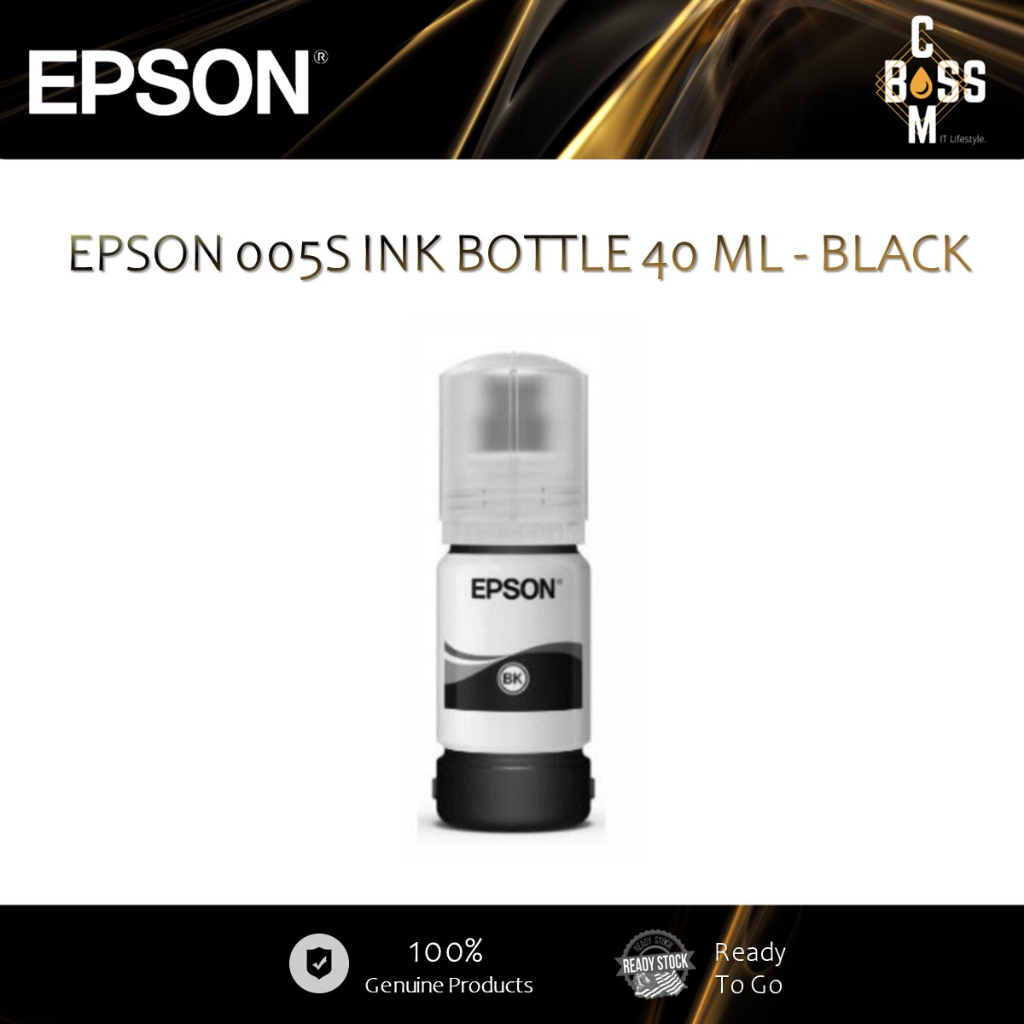 EPSON 005S INK BOTTLE 40 ML - BLACK | Shopee Malaysia