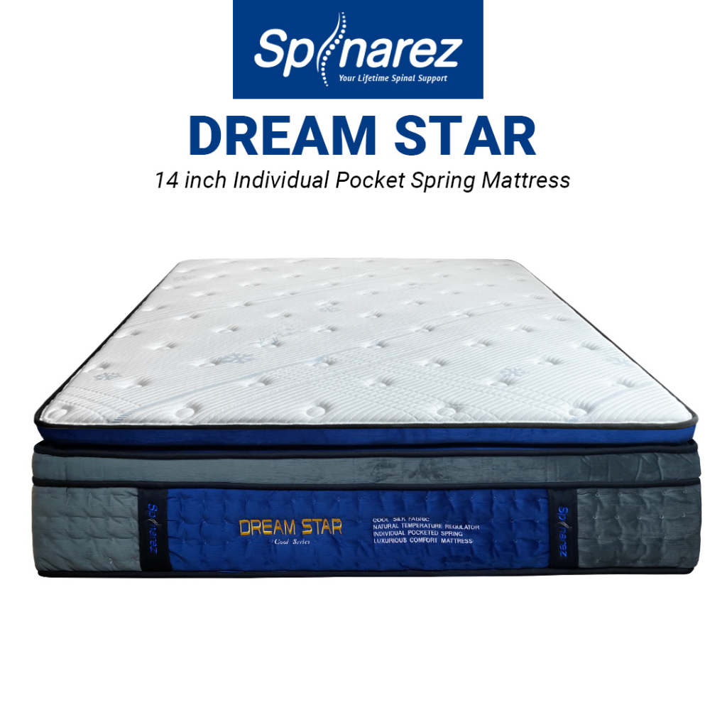 SpinaRez Dream Star Mattress 14 inch Individual Pocket Spring Mattress