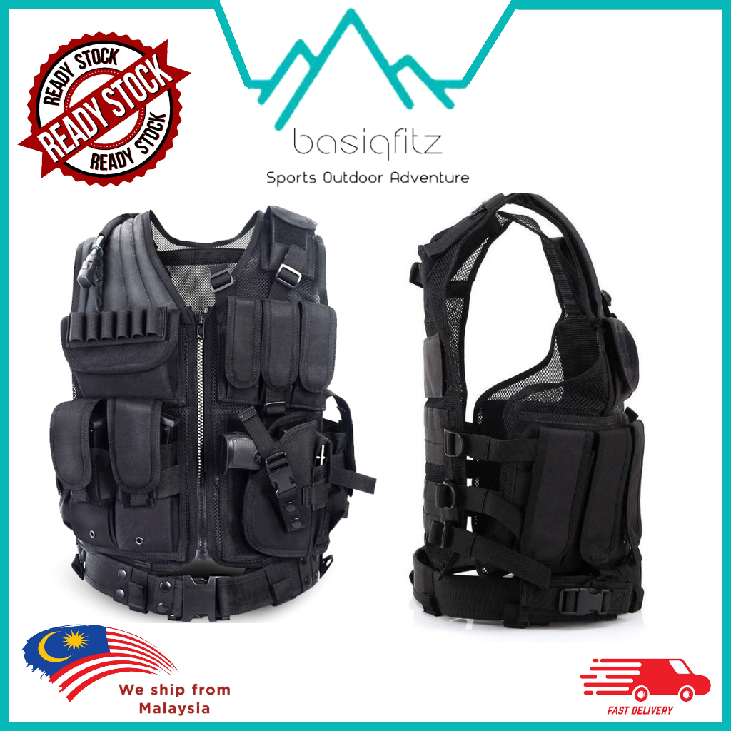 Tactical Vest CS Outdoor Protective Lightweight Vest Molle Plate ...