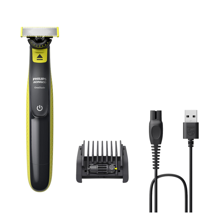 Philips Norelco OneBlade Hybrid Electric Trimmer and Shaver, Frustration  Free Packaging, QP2520/90