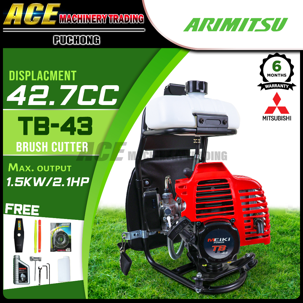 ARIMITSU Mitsubishi TB43 Brush Cutter (Made In Japan) TB43 Mesin - Main Image