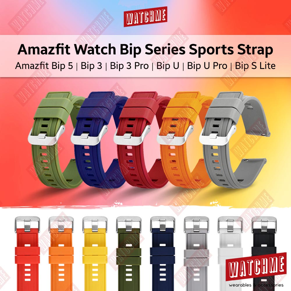 Amazfit Bip Series Watch Strap Sport Series 22mm 20mm For Bip 5