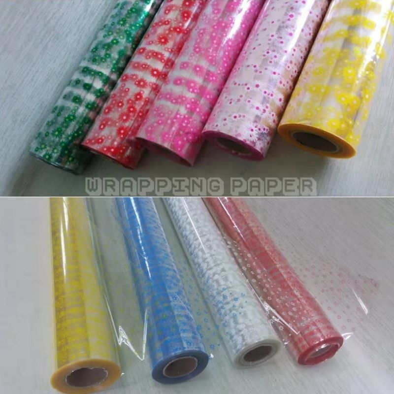 [Ready Stock] Flower Shape Opp Wrapping Paper / Hamper Wrapping Paper