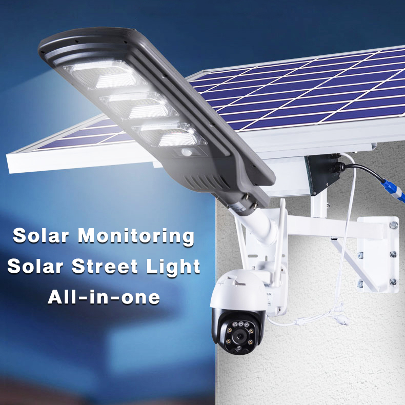 Street Light Solar With Cctv Camera Ip67 Weatherproof Night Vision