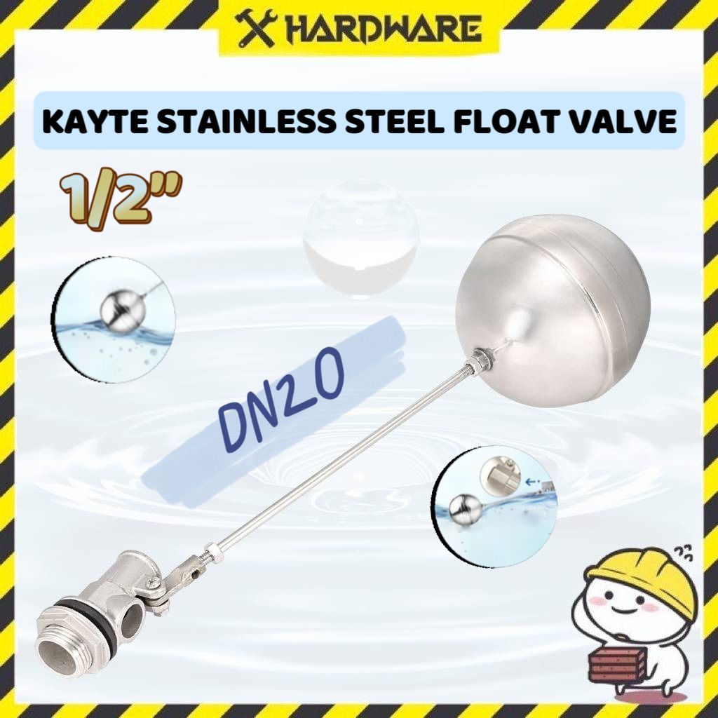 1/2" DN20 stainless steel float valve float ball water tank ball flow