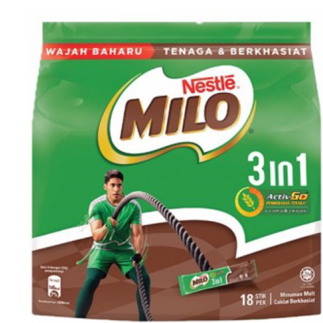 NESTLE MILO 3in1 Activ-Go Mixes (33g x 18's) / MILO RED ORI 18S ...