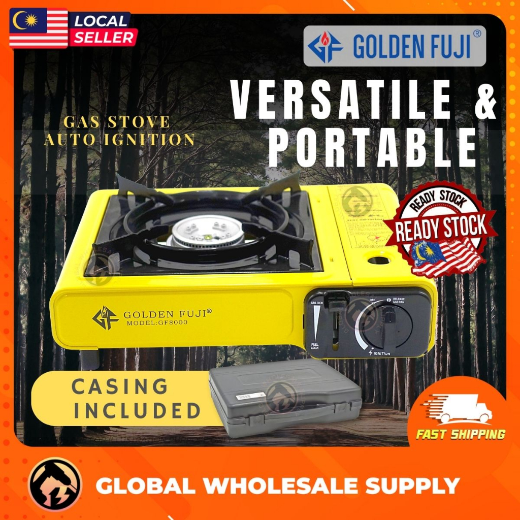 [READY STOCK] GOLDEN FUJI Portable Mini Gas Stove GF-8000 Steam Boat ...