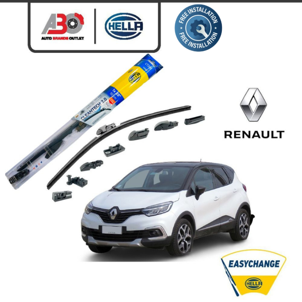 HELLA Nanotechnology Wiper Blades Set Renault Captur All Gen Shopee
