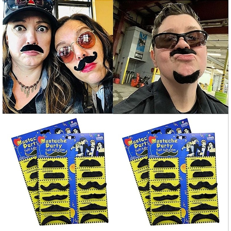 12pcsset Halloween Cosplay Fake Moustache Mustache Fake Beard Read Stock Shopee Malaysia 4632